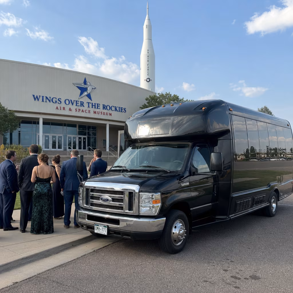 Rent a Bus to Wings Over the Rockies Air & Space Museum