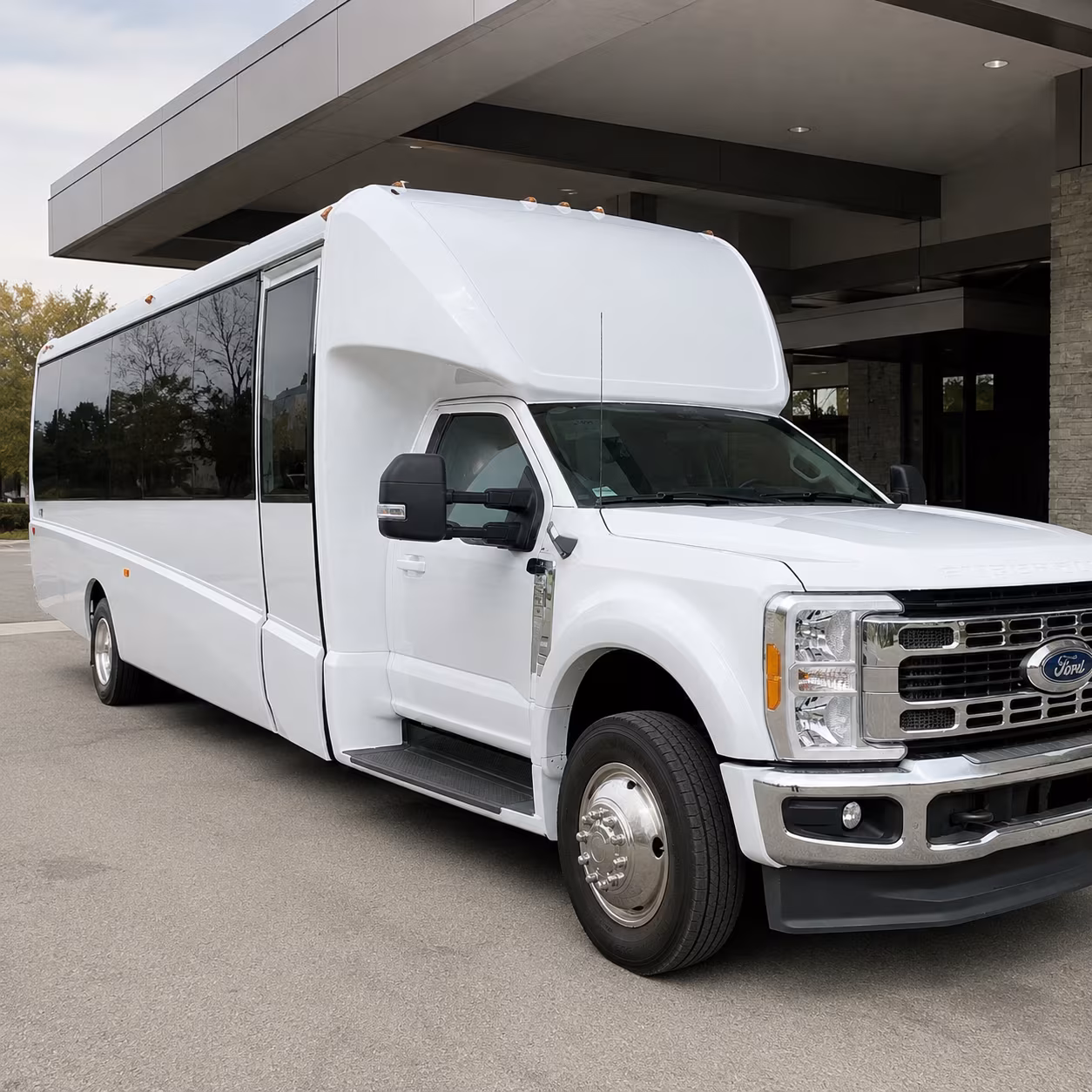 Aurora Airport Shuttle & Transportation party bus exterior