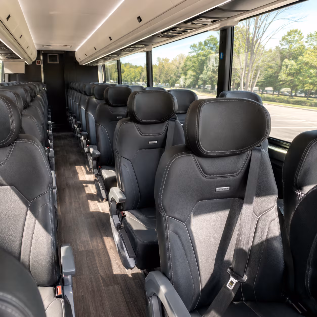 Aurora Corporate Transportation party bus exterior