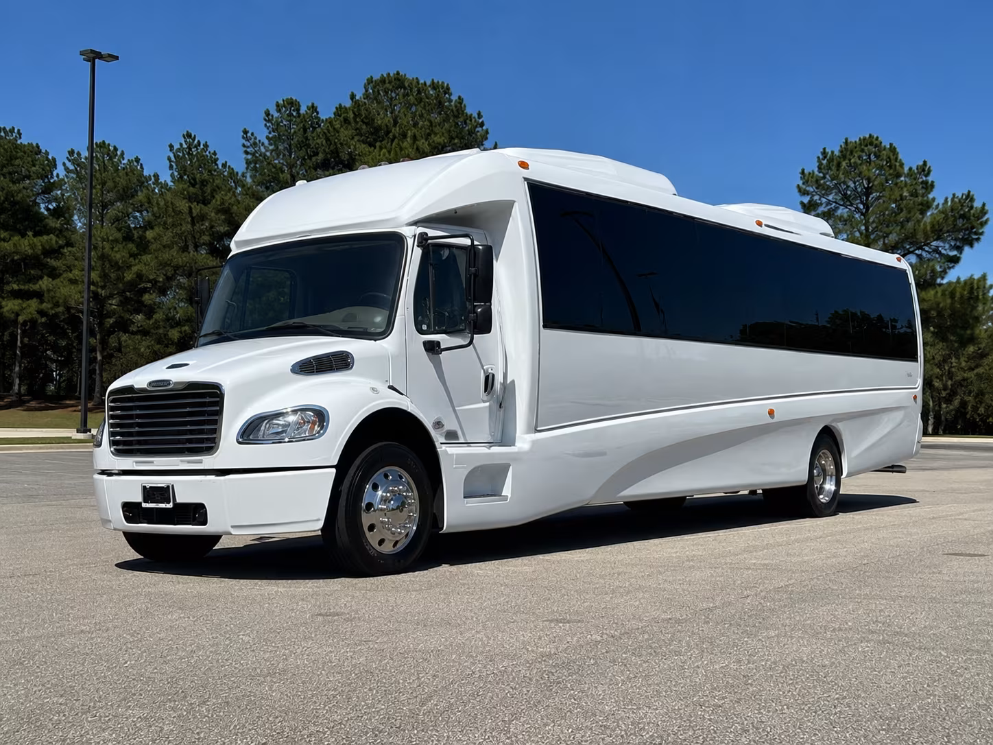 Aurora Private Event Transportation party bus exterior