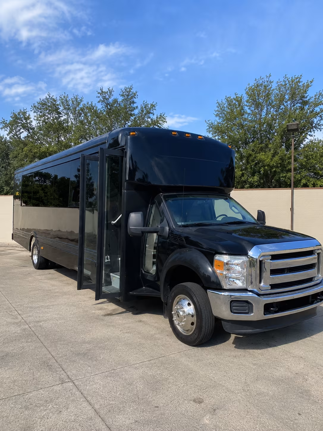 Aurora Private Event Transportation party bus exterior
