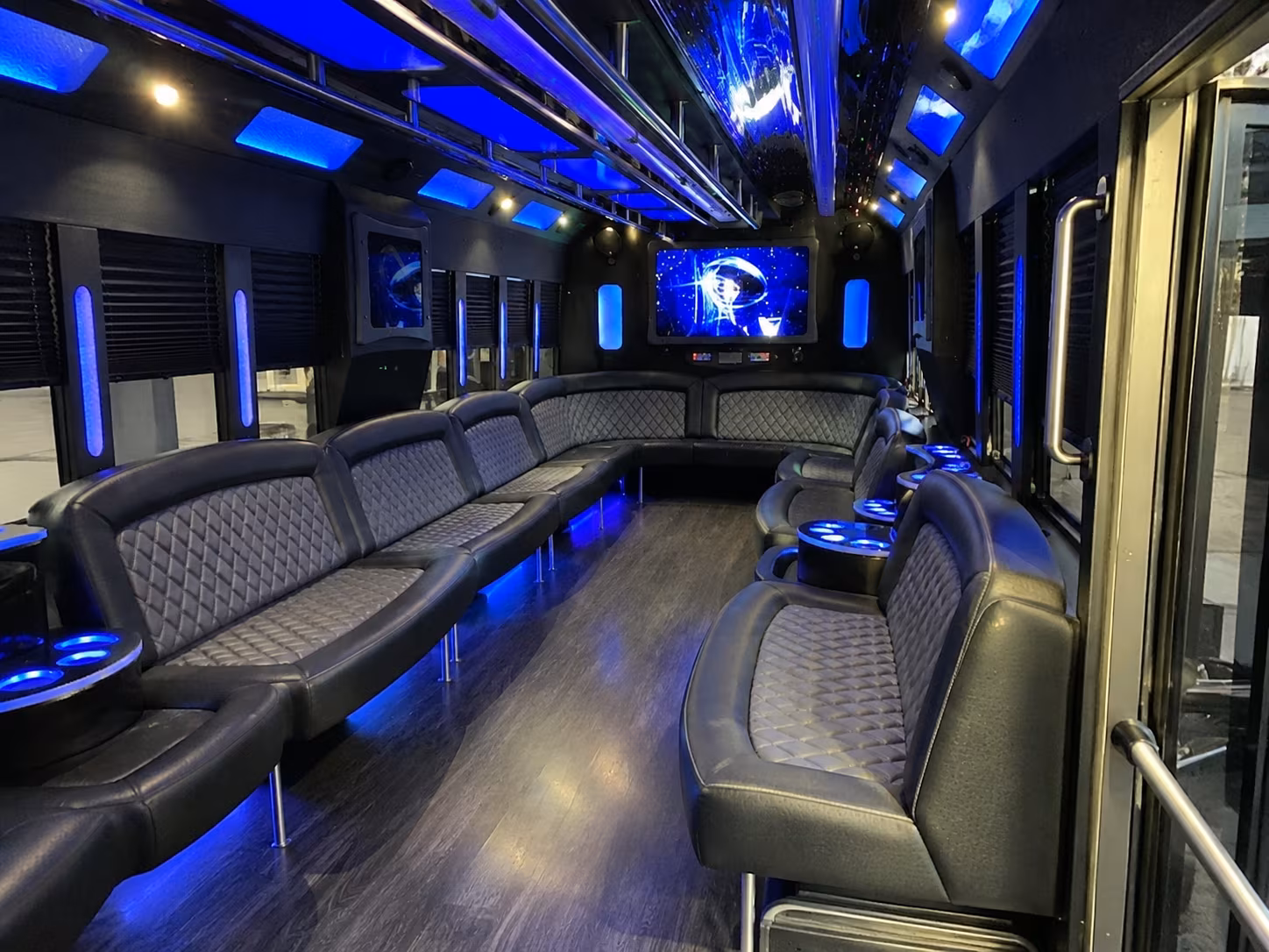 Aurora Private Event Transportation onboard seating
