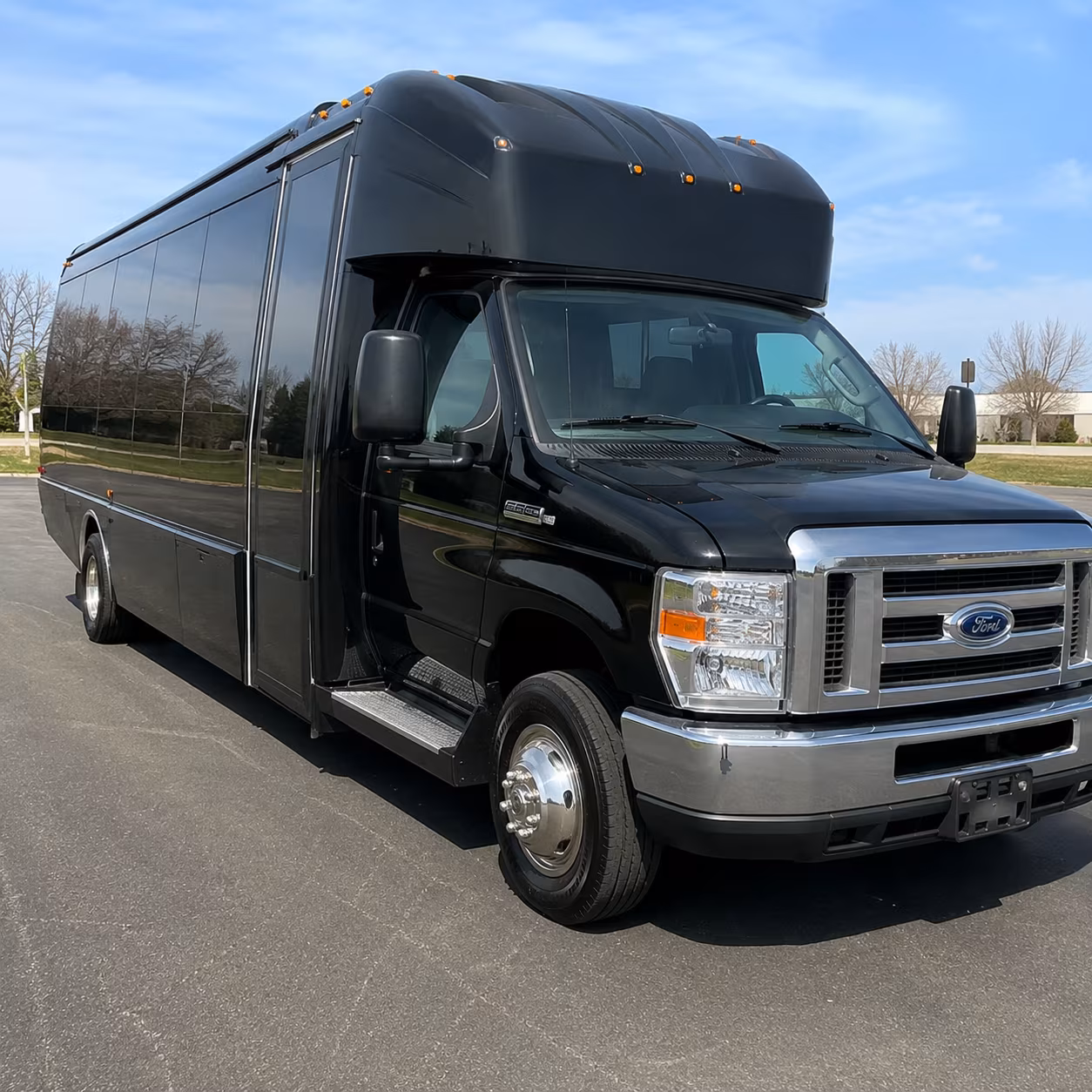 Aurora Prom & Homecoming Transportation party bus exterior