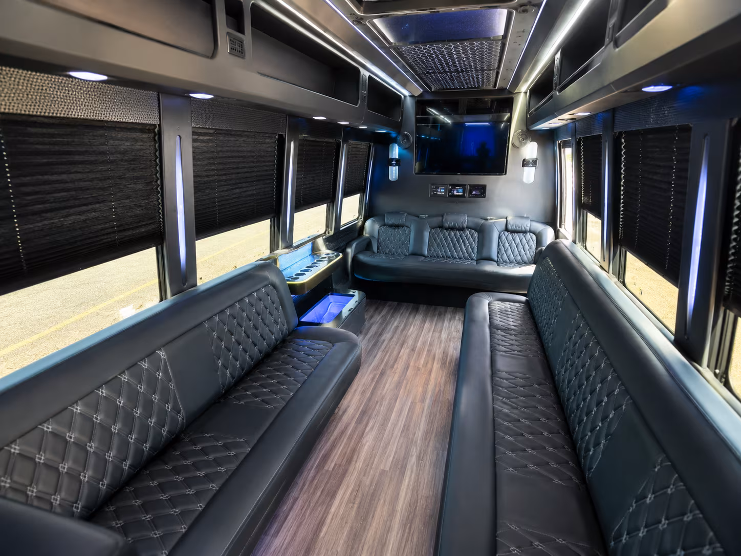 Aurora Prom & Homecoming Transportation party bus exterior