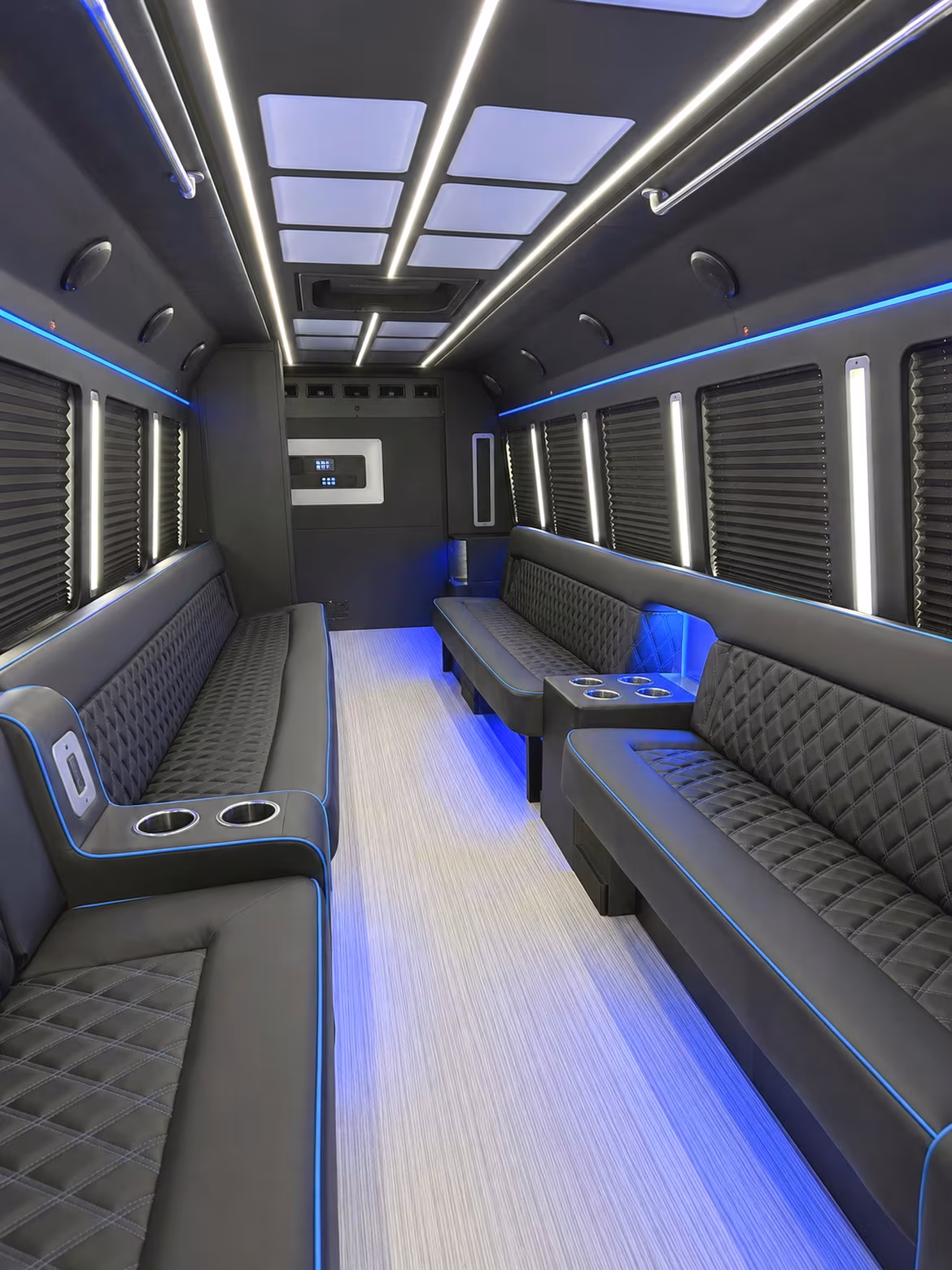 Aurora Prom & Homecoming Transportation party bus interior