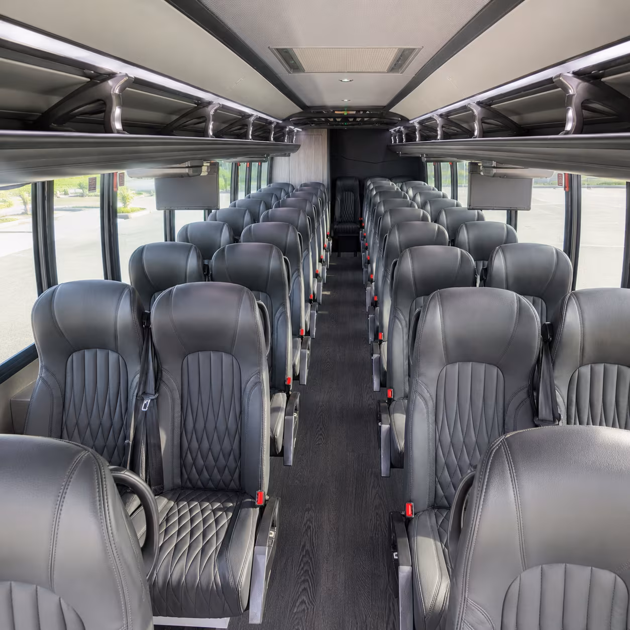 Aurora School Event Transportation party bus exterior