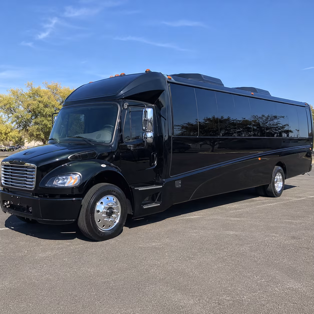 Aurora School Event Transportation party bus interior