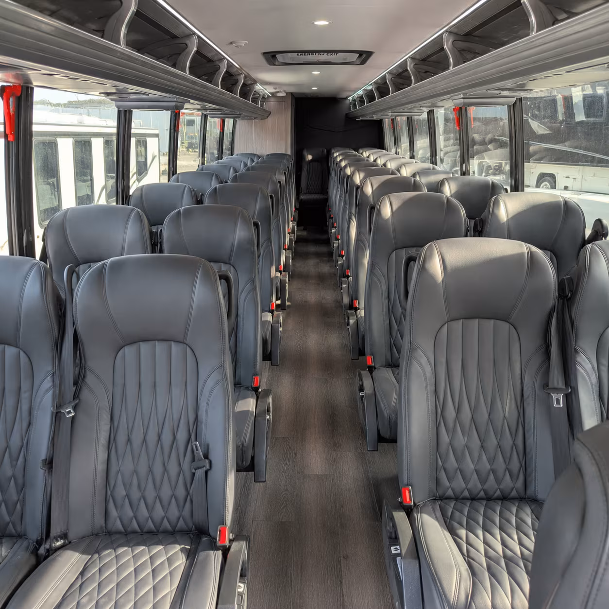 Aurora School Event Transportation party bus exterior