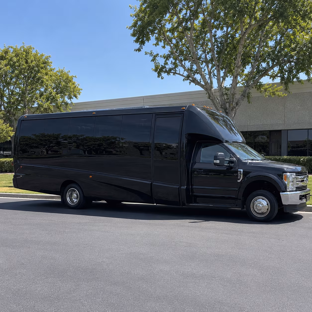 Aurora Sporting Event Transportation party bus exterior