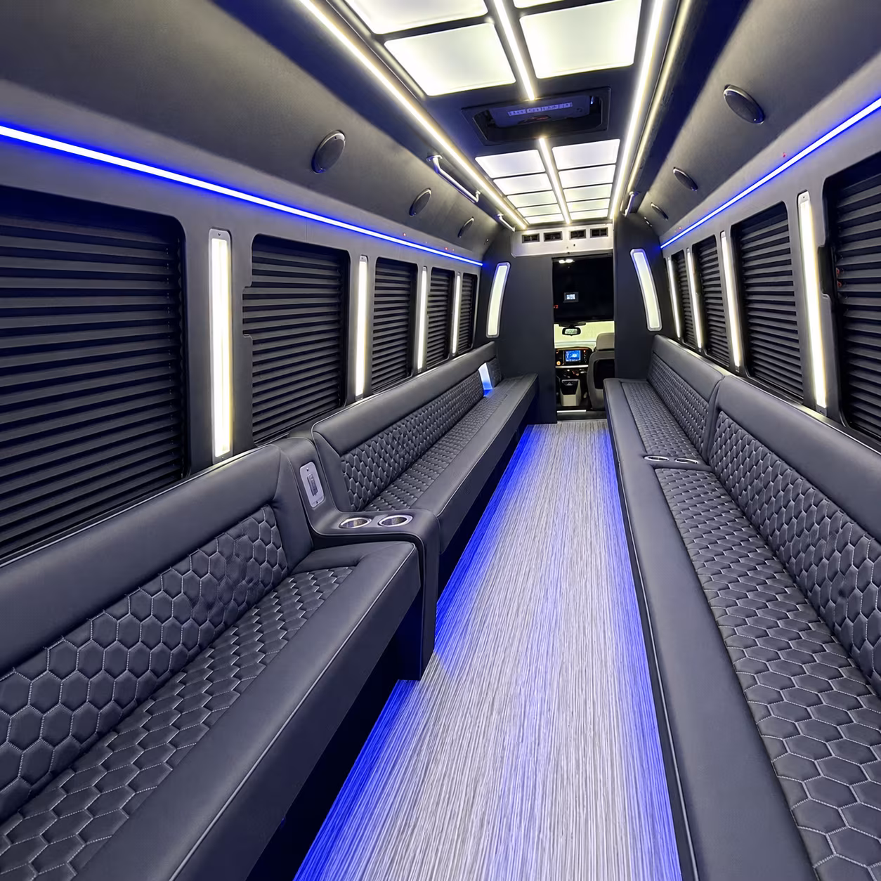 Aurora Wedding Transportation onboard seating