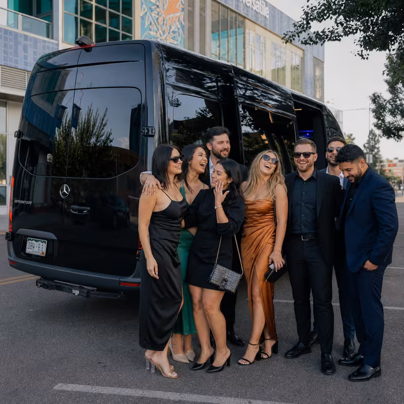 Aurora Bachelor & Bachelorette Transportation fleet vehicle