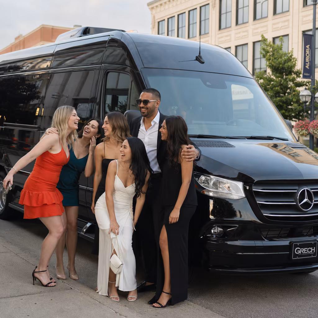 Bachelor and bachelorette party bus