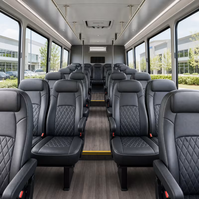 15-35 Passenger Minibus Interior