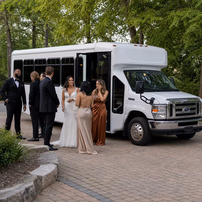 Aurora Wedding Transportation fleet vehicle