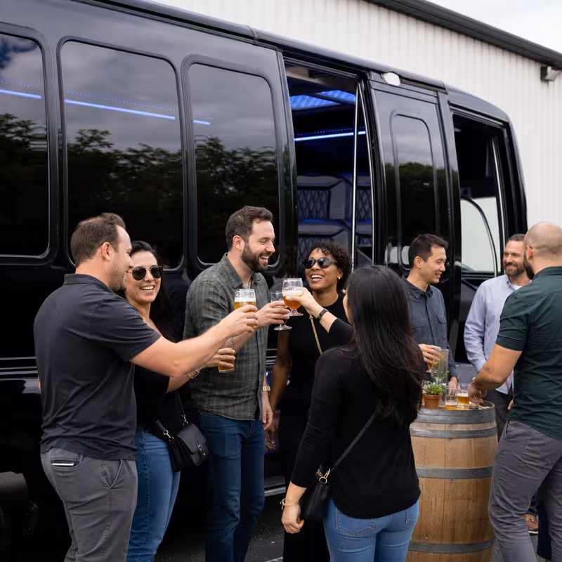 Aurora Winery & Brewery Tour Transportation fleet vehicle