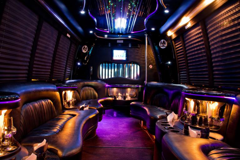 Colorado Springs 22 Passenger Party Bus Interior