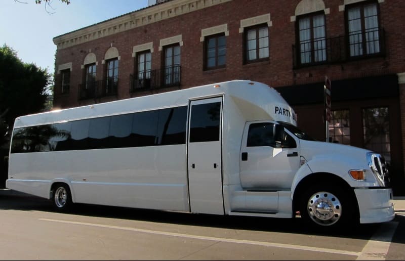 Aurora 30 Passenger Party Bus White