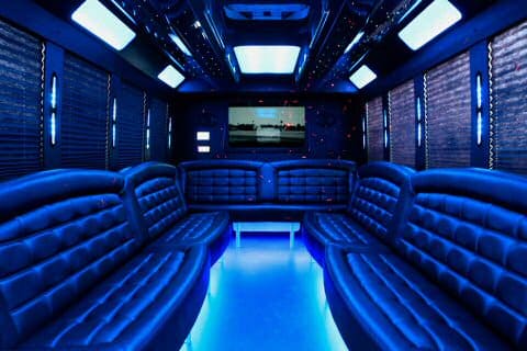 Aurora 36 Passenger Party Bus Interior
