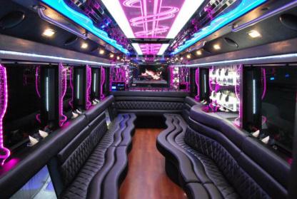 Colorado Springs 50 Passenger Party Bus Interior